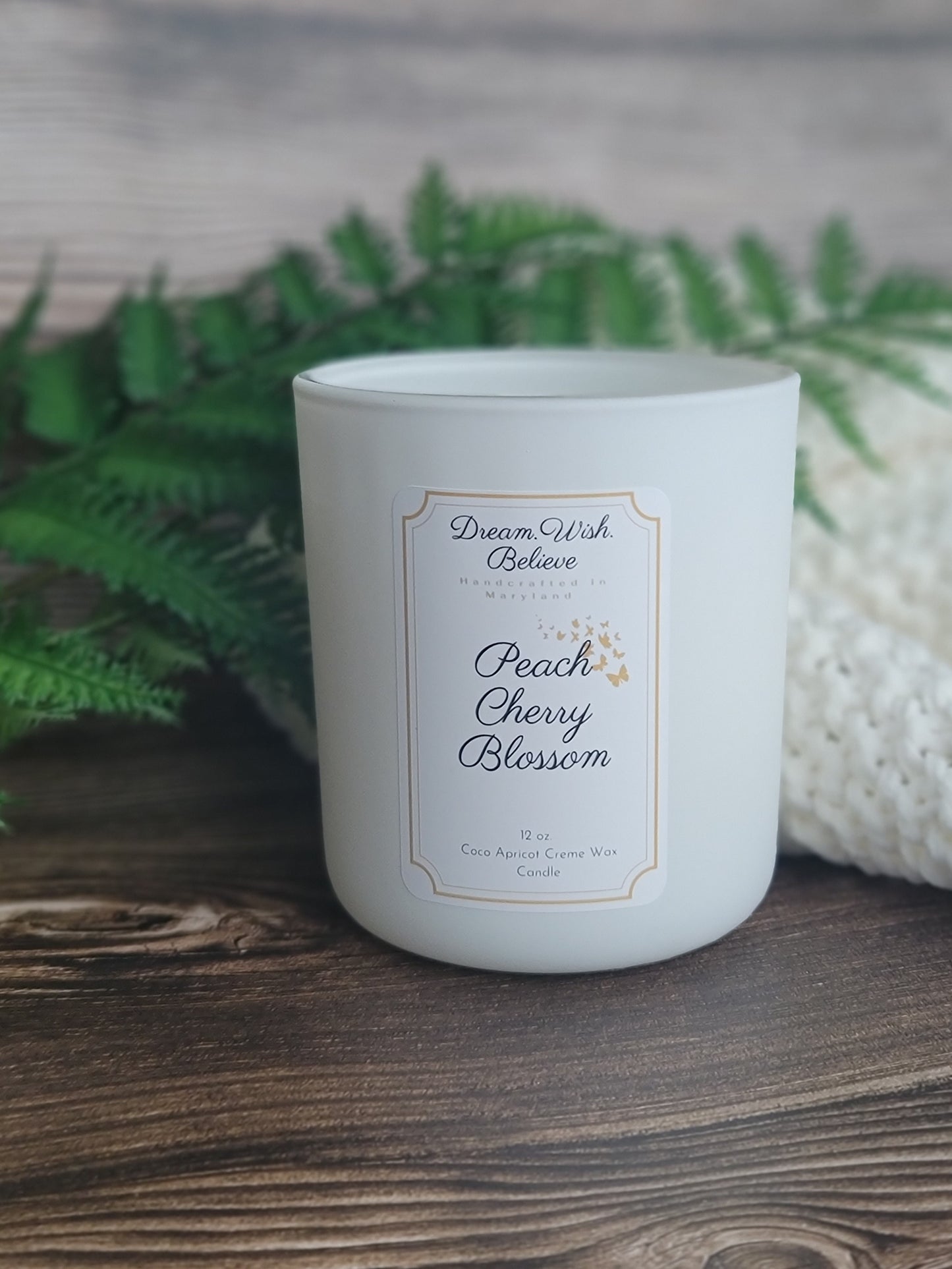 Peach Cherry Blossom 12 oz Candle